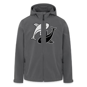 Yin Yang Fishs - Recycelte Männer Softshell-Jacke von Stanley/Stella - Anthrazit - Vorne - AI Model Male 185 light (185cm)