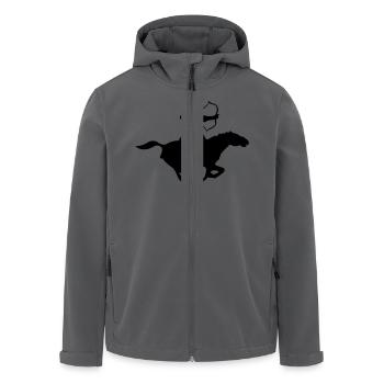 krieger - Recycelte Männer Softshell-Jacke von Stanley/Stella - Anthrazit - Vorne - AI Model Male 185 light (185cm)