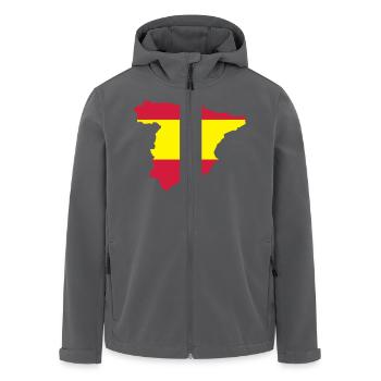 spanien - Recycelte Männer Softshell-Jacke von Stanley/Stella - Anthrazit - Vorne - AI Model Male 185 light (185cm)