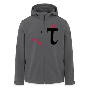 Pi - Recycelte Männer Softshell-Jacke von Stanley/Stella - Anthrazit - Vorne - AI Model Male 185 light (185cm)