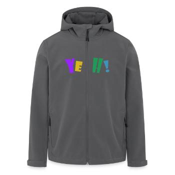 YEAH! - Recycelte Männer Softshell-Jacke von Stanley/Stella - Anthrazit - Vorne - AI Model Male 185 light (185cm)