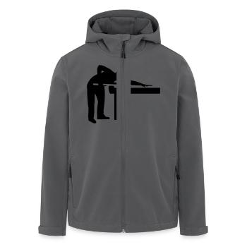 Billard - Recycelte Männer Softshell-Jacke von Stanley/Stella - Anthrazit - Vorne - AI Model Male 185 light (185cm)