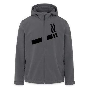 Zigarette - Recycelte Männer Softshell-Jacke von Stanley/Stella - Anthrazit - Vorne - AI Model Male 185 light (185cm)