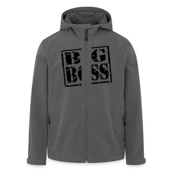 Big Boss - Recycelte Männer Softshell-Jacke von Stanley/Stella - Anthrazit - Vorne - AI Model Male 185 light (185cm)