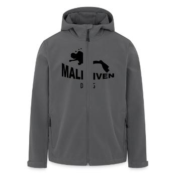 Malediven Diving - Recycelte Männer Softshell-Jacke von Stanley/Stella - Anthrazit - Vorne - AI Model Male 185 light (185cm)