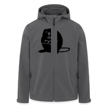 Biber - Recycelte Männer Softshell-Jacke von Stanley/Stella - Anthrazit - Vorne - AI Model Male 185 light (185cm)