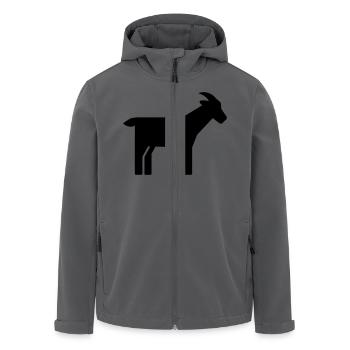 Ziege - Recycelte Männer Softshell-Jacke von Stanley/Stella - Anthrazit - Vorne - AI Model Male 185 light (185cm)