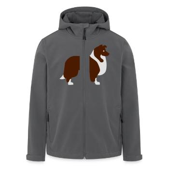 Collie - Recycelte Männer Softshell-Jacke von Stanley/Stella - Anthrazit - Vorne - AI Model Male 185 light (185cm)