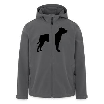 Staffordshire Terrier - Recycelte Männer Softshell-Jacke von Stanley/Stella - Anthrazit - Vorne - AI Model Male 185 light (185cm)