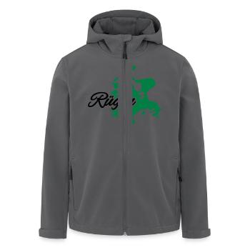 Rügen - Recycelte Männer Softshell-Jacke von Stanley/Stella - Anthrazit - Vorne - AI Model Male 185 light (185cm)