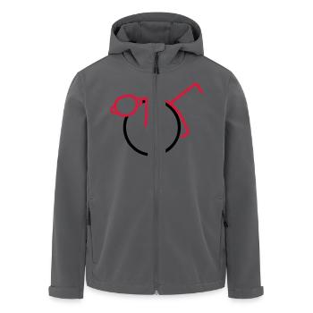 Physiotherapie - Gymnastik - V2 - Recycelte Männer Softshell-Jacke von Stanley/Stella - Anthrazit - Vorne - AI Model Male 185 light (185cm)