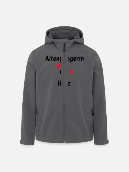 Altenpflegerin mit Herz - Recycelte Männer Softshell-Jacke von Stanley/Stella - Anthrazit