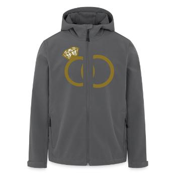 wedding rings - Recycelte Männer Softshell-Jacke von Stanley/Stella - Anthrazit - Vorne - AI Model Male 185 light (185cm)