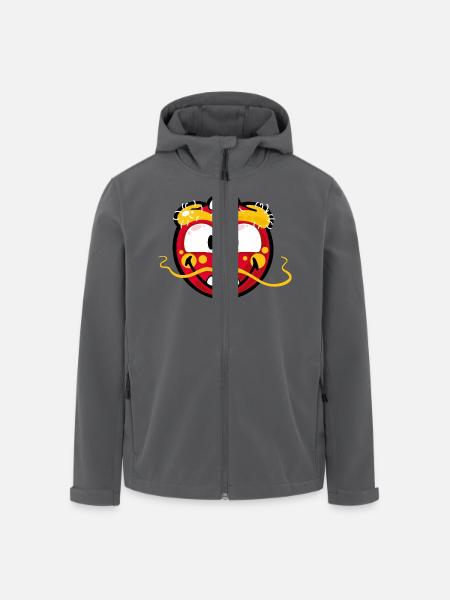 Smiley Dragon - Recycelte Männer Softshell-Jacke von Stanley/Stella - Anthrazit