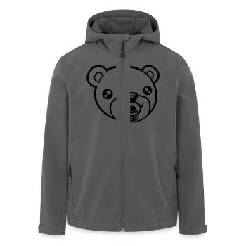 gesicht kopf baby schnuller windel süß kind niedli - Recycelte Männer Softshell-Jacke von Stanley/Stella - Anthrazit - Vorne - AI Model Male 185 light (185cm)