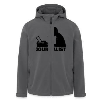 Journalist - Recycelte Männer Softshell-Jacke von Stanley/Stella - Anthrazit - Vorne - AI Model Male 185 light (185cm)