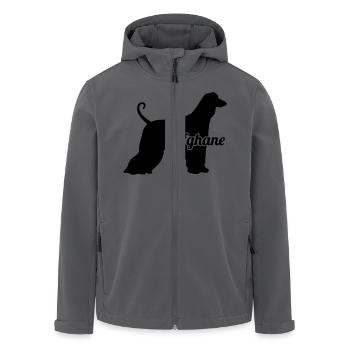 Afghanischer Windhund - Recycelte Männer Softshell-Jacke von Stanley/Stella - Anthrazit - Vorne - AI Model Male 185 light (185cm)