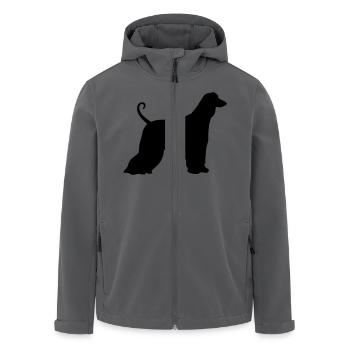 Afghanischer Windhund - Recycelte Männer Softshell-Jacke von Stanley/Stella - Anthrazit - Vorne - AI Model Male 185 light (185cm)