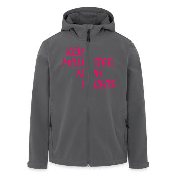 kein millimeter nach rechts - Recycelte Männer Softshell-Jacke von Stanley/Stella - Anthrazit - Vorne - AI Model Male 185 light (185cm)