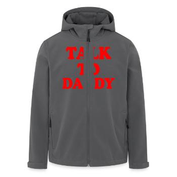 Talk to daddy - Recycelte Männer Softshell-Jacke von Stanley/Stella - Anthrazit - Vorne - AI Model Male 185 light (185cm)