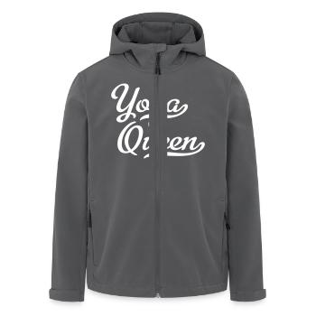 Yoga Queen - Recycelte Männer Softshell-Jacke von Stanley/Stella - Anthrazit - Vorne - AI Model Male 185 light (185cm)