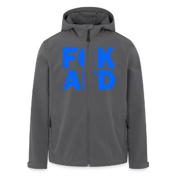 Fck afd - Recycelte Männer Softshell-Jacke von Stanley/Stella - Anthrazit - Vorne - AI Model Male 185 light (185cm)