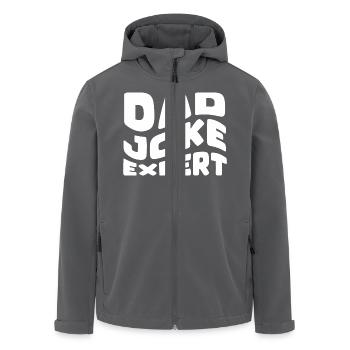DAD JOKE EXPERT - Recycelte Männer Softshell-Jacke von Stanley/Stella - Anthrazit - Vorne - AI Model Male 185 light (185cm)