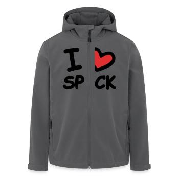 I Love Speck - Recycelte Männer Softshell-Jacke von Stanley/Stella - Anthrazit - Vorne - AI Model Male 185 light (185cm)