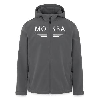 Moskau T-Shirt – Metropole der Eleganz - Recycelte Männer Softshell-Jacke von Stanley/Stella - Anthrazit - Vorne - AI Model Male 185 light (185cm)
