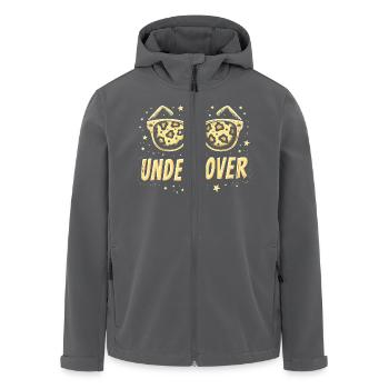 Lustige Sonnenbrille und Undercover Speech Kostüm - Recycelte Männer Softshell-Jacke von Stanley/Stella - Anthrazit - Vorne - AI Model Male 185 light (185cm)