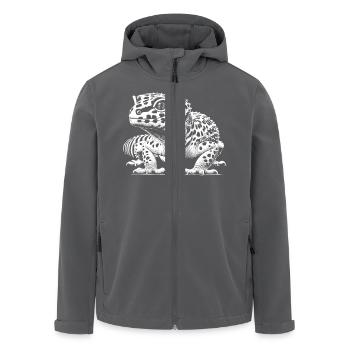 Leopardgecko - Recycelte Männer Softshell-Jacke von Stanley/Stella - Anthrazit - Vorne - AI Model Male 185 light (185cm)