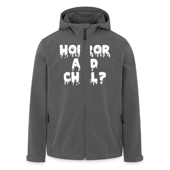 Horror and Chill - Recycelte Männer Softshell-Jacke von Stanley/Stella - Anthrazit - Vorne - AI Model Male 185 light (185cm)