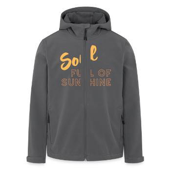 Soul full of sunshine - Recycelte Männer Softshell-Jacke von Stanley/Stella - Anthrazit - Vorne - AI Model Male 185 light (185cm)