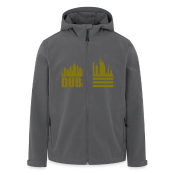 dubai skyline 1 - Recycelte Männer Softshell-Jacke von Stanley/Stella - Anthrazit - Vorne - AI Model Male 185 light (185cm)