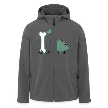 Buchstabe I - Recycelte Männer Softshell-Jacke von Stanley/Stella - Anthrazit - Vorne - AI Model Male 185 light (185cm)
