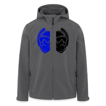 Taucher Symbol - Recycelte Männer Softshell-Jacke von Stanley/Stella - Anthrazit - Vorne - AI Model Male 185 light (185cm)