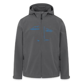 Lighthouse - Recycelte Männer Softshell-Jacke von Stanley/Stella - Anthrazit - Vorne - AI Model Male 185 light (185cm)
