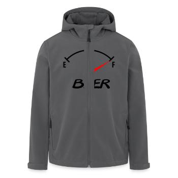 beer - Recycelte Männer Softshell-Jacke von Stanley/Stella - Anthrazit - Vorne - AI Model Male 185 light (185cm)
