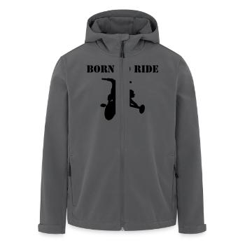 born_to_ride - Recycelte Männer Softshell-Jacke von Stanley/Stella - Anthrazit - Vorne - AI Model Male 185 light (185cm)