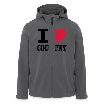 i love country / i heart country - Recycelte Männer Softshell-Jacke von Stanley/Stella - Anthrazit - Vorne - AI Model Male 185 light (185cm)