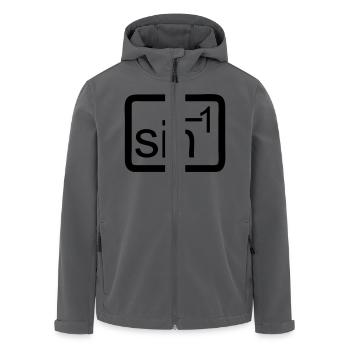 winkel - Recycelte Männer Softshell-Jacke von Stanley/Stella - Anthrazit - Vorne - AI Model Male 185 light (185cm)