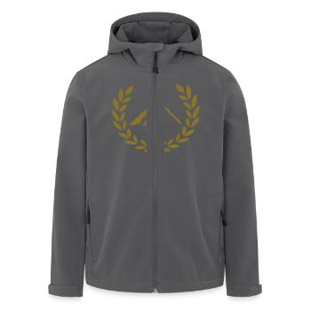 Berge - Recycelte Männer Softshell-Jacke von Stanley/Stella - Anthrazit - Vorne - AI Model Male 185 light (185cm)