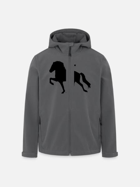 Tölter mit Sternchen - Recycelte Männer Softshell-Jacke von Stanley/Stella - Anthrazit