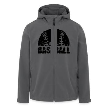 Baseball - Recycelte Männer Softshell-Jacke von Stanley/Stella - Anthrazit - Vorne - AI Model Male 185 light (185cm)