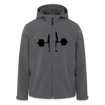 Umsetzen Zug - Recycelte Männer Softshell-Jacke von Stanley/Stella - Anthrazit - Vorne - AI Model Male 185 light (185cm)