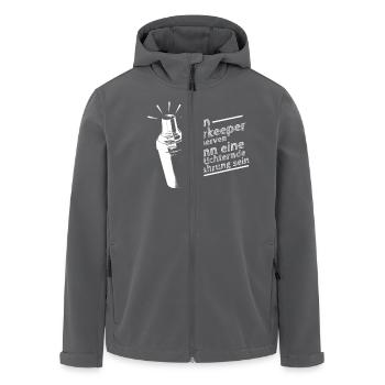 Barkeeper nerven - Recycelte Männer Softshell-Jacke von Stanley/Stella - Anthrazit - Vorne - AI Model Male 185 light (185cm)