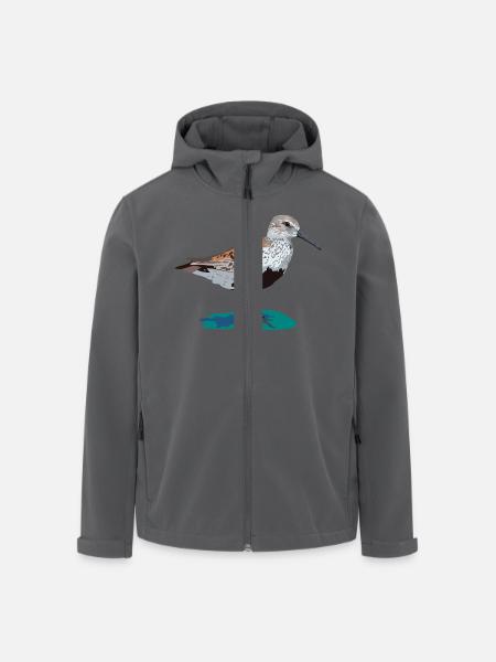 Alpenstrandläufer - Recycelte Männer Softshell-Jacke von Stanley/Stella - Anthrazit