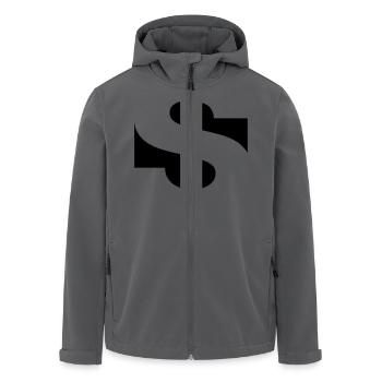 negative s - Recycelte Männer Softshell-Jacke von Stanley/Stella - Anthrazit - Vorne - AI Model Male 185 light (185cm)