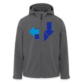 Pfeile - Recycelte Männer Softshell-Jacke von Stanley/Stella - Anthrazit - Vorne - AI Model Male 185 light (185cm)