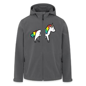 Unicorn - Recycelte Männer Softshell-Jacke von Stanley/Stella - Anthrazit - Vorne - AI Model Male 185 light (185cm)